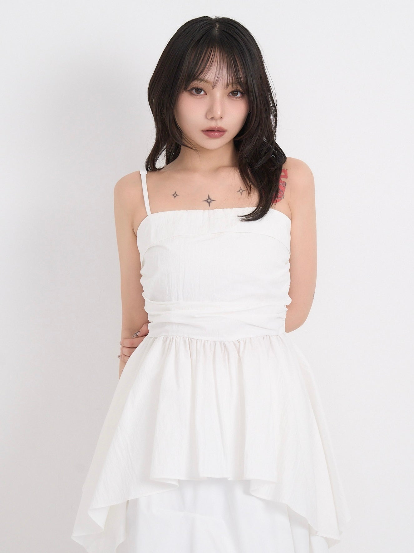 shirring peplum tops