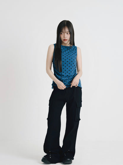 dot back cut out tops