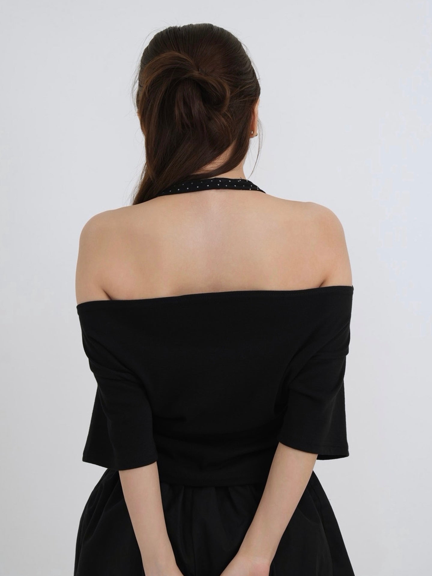drape dot layered tops