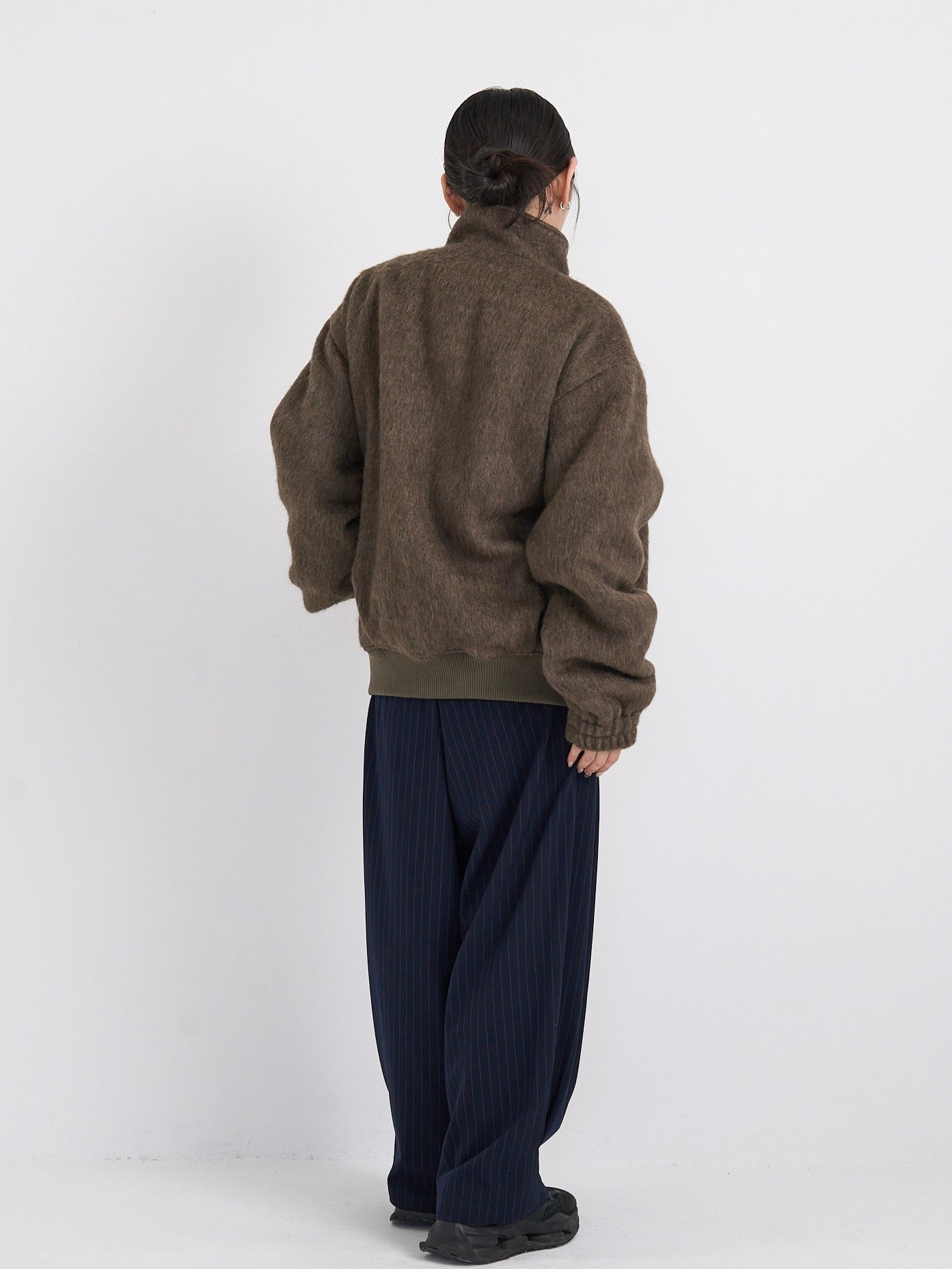 mohair snap blouson