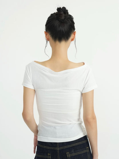 side tie snap tops