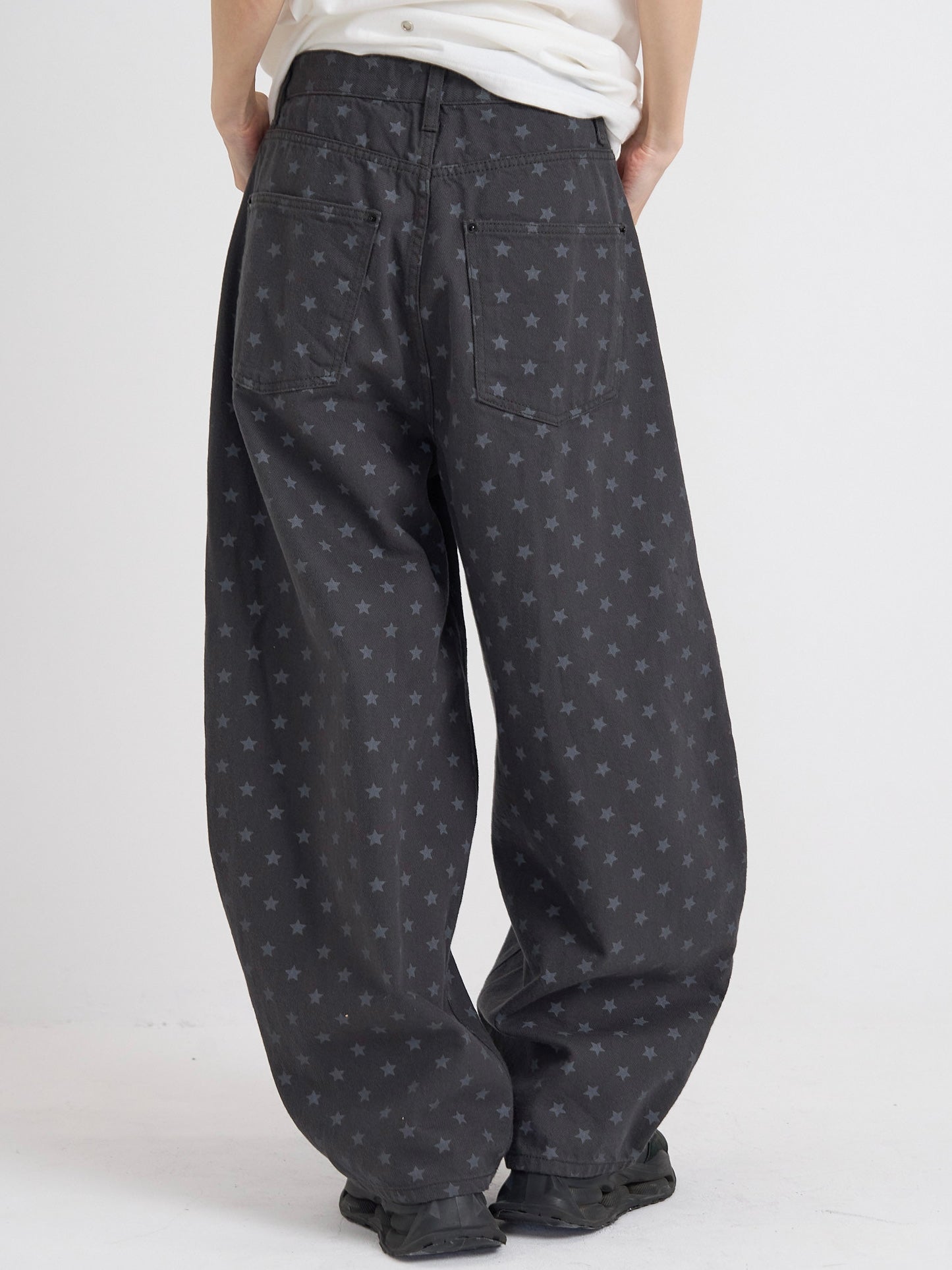 star dot balloon pants