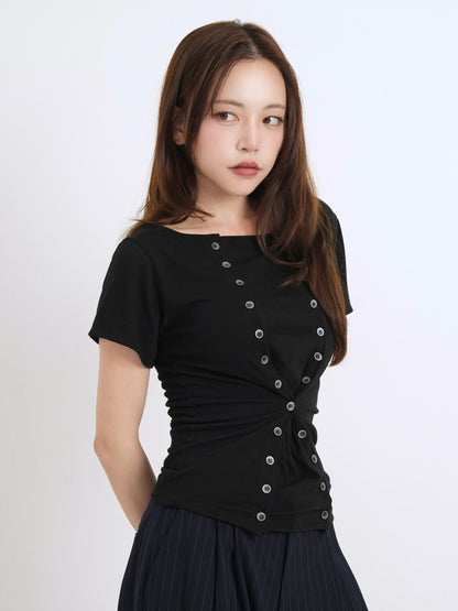 double button tops