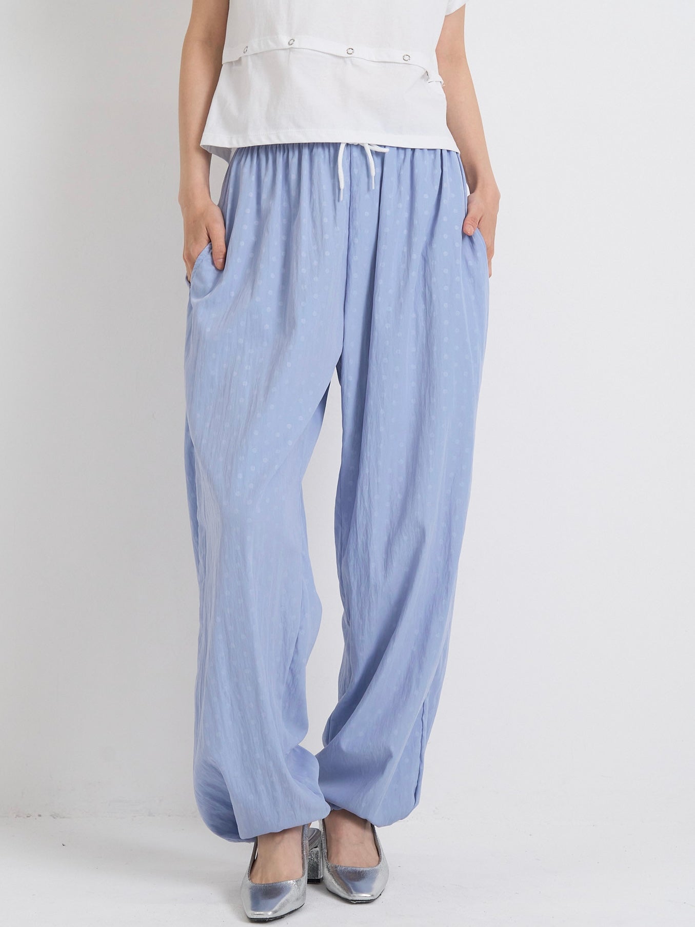 drawstring dot pants