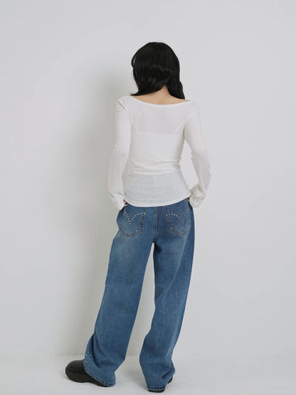 double row button tops