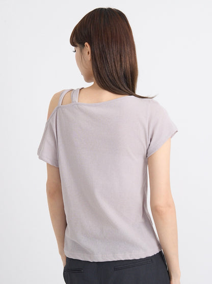 one shoulder cut tops