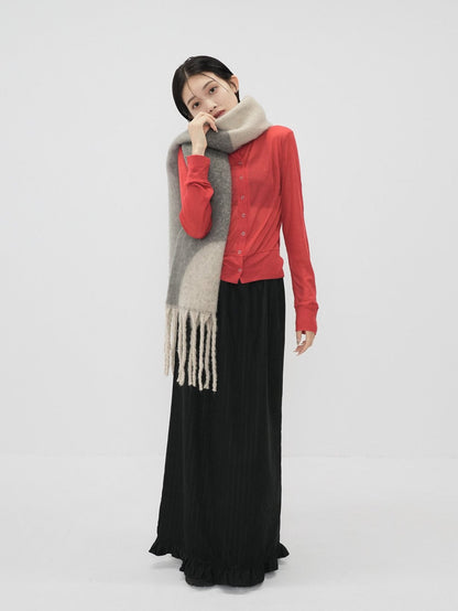 stripe long skirt