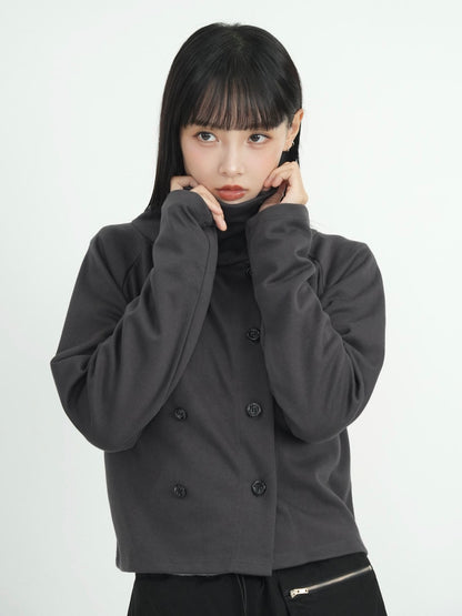 minimal double button cardigan