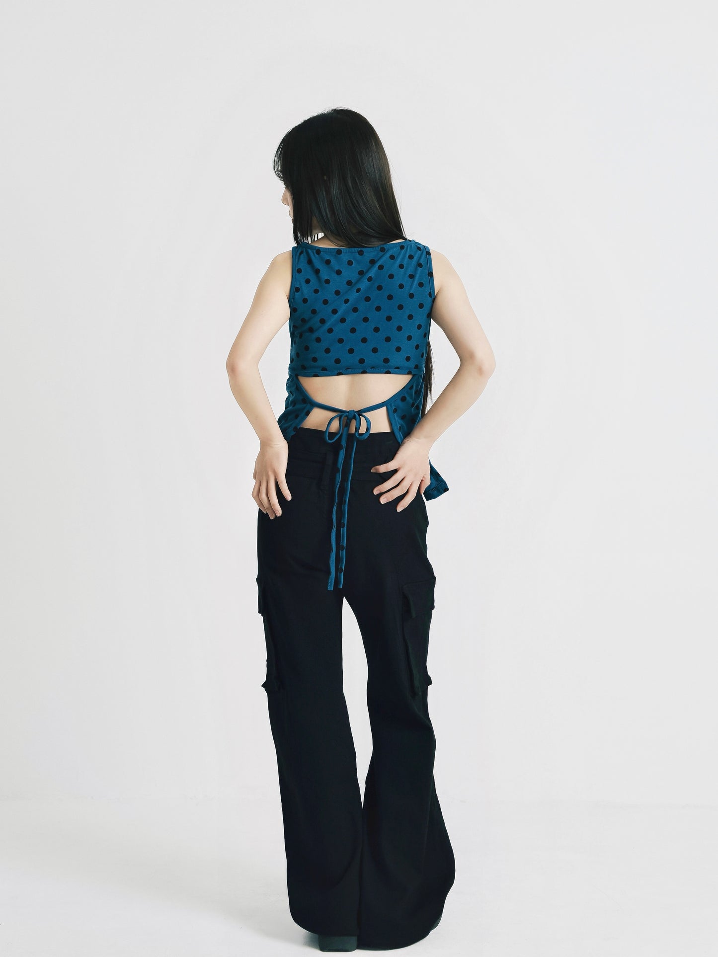 dot back cut out tops