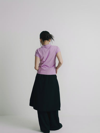 mini collar compact tops