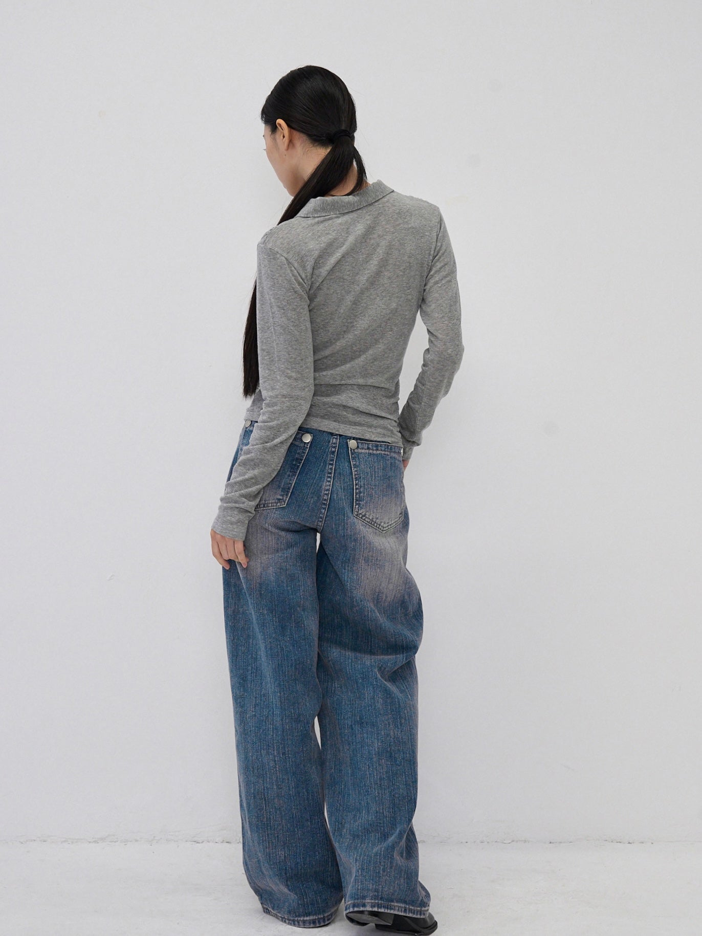 curve collar tops