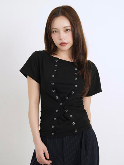 double button tops