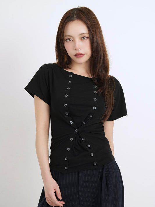 double button tops
