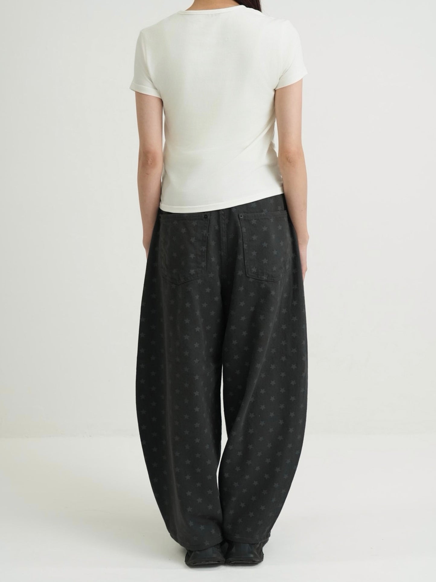 star dot balloon pants
