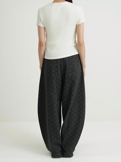 star dot balloon pants