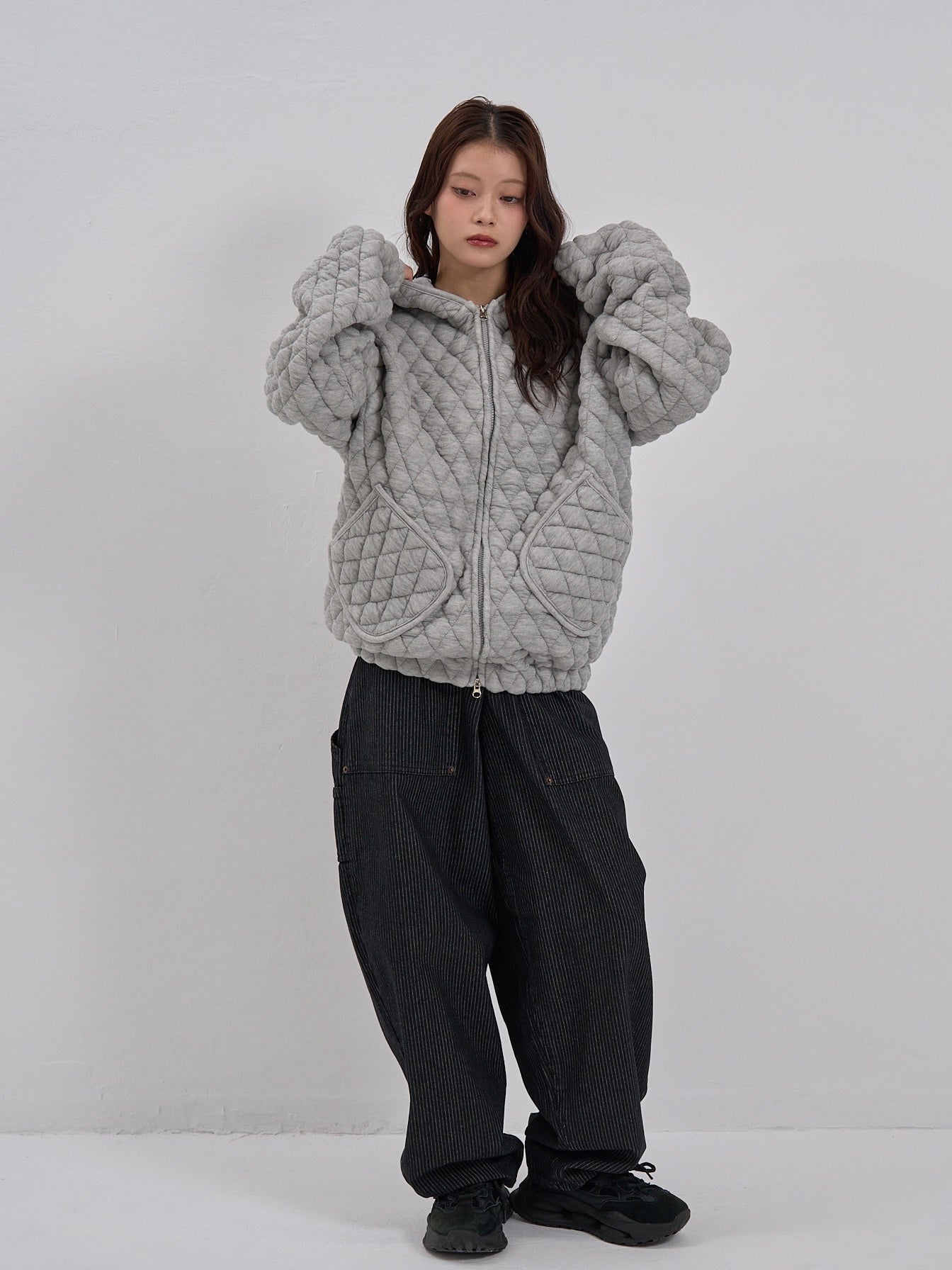 soft quilting hoodie