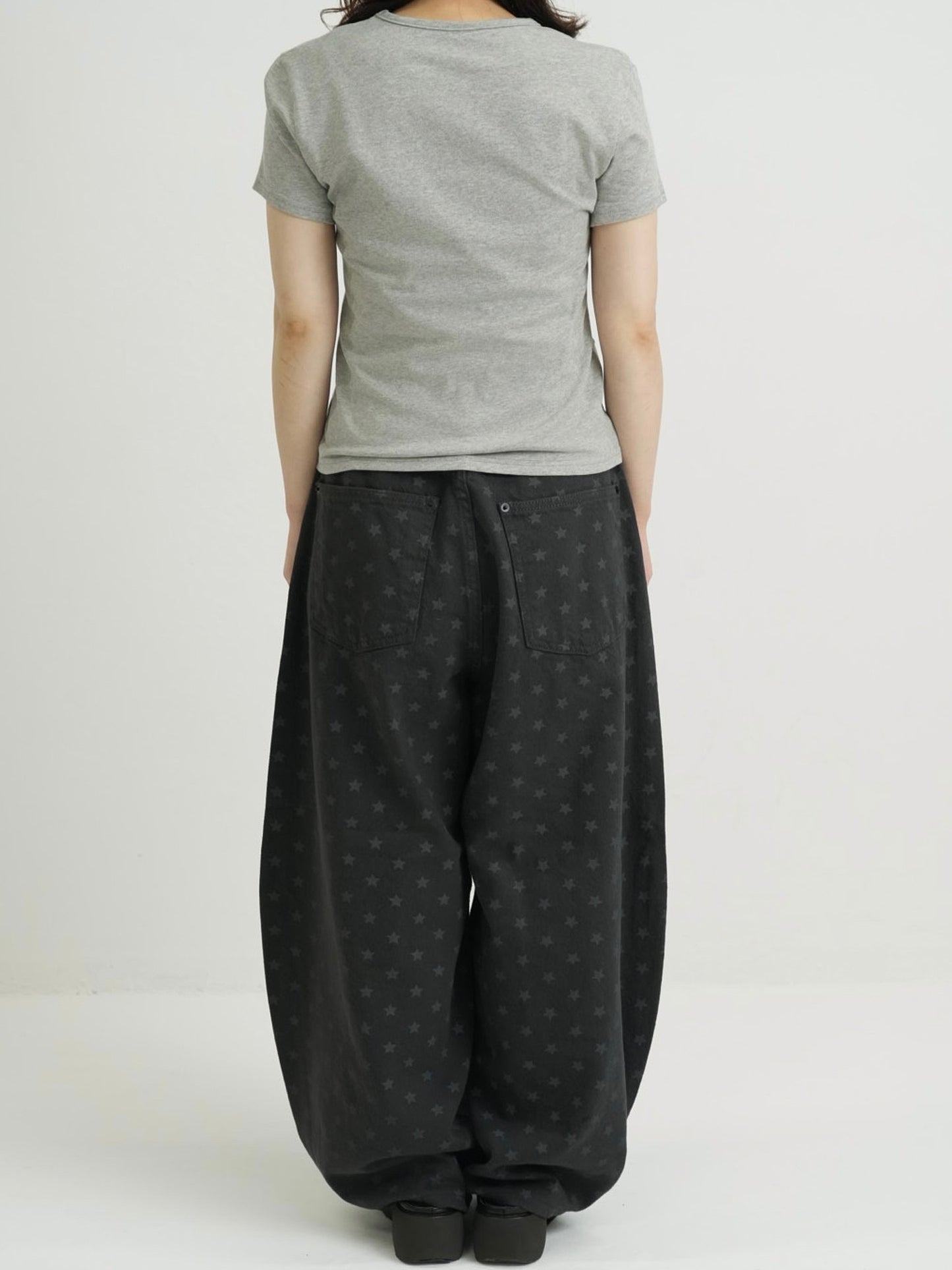 star dot balloon pants