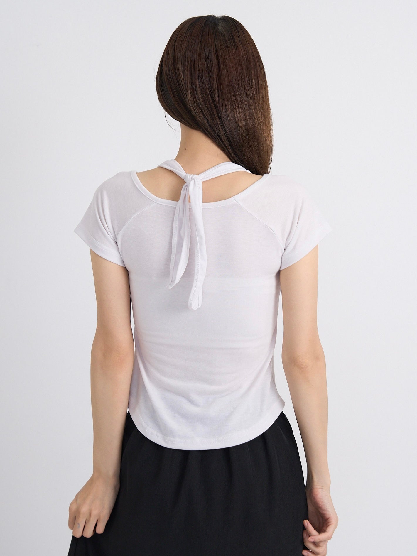 eyelet halter layered tops