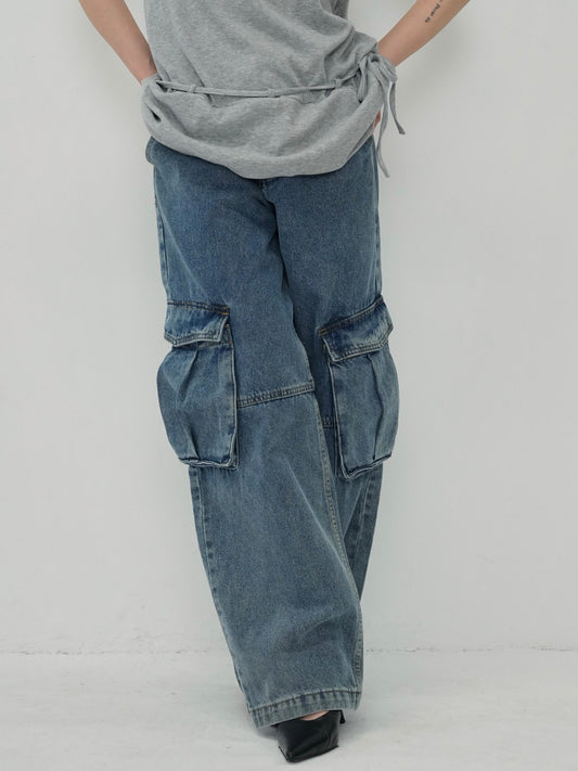military denim pants