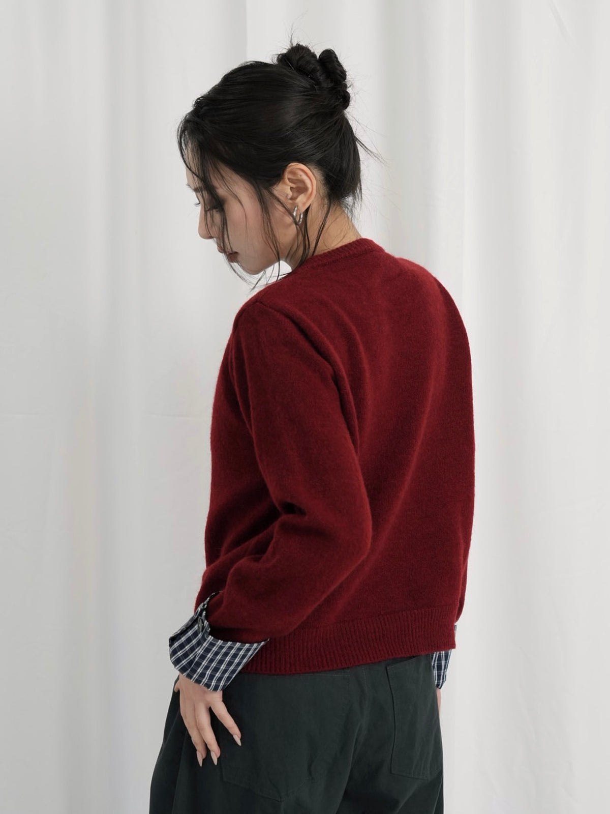 check shirt knit