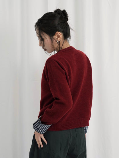 check shirt knit