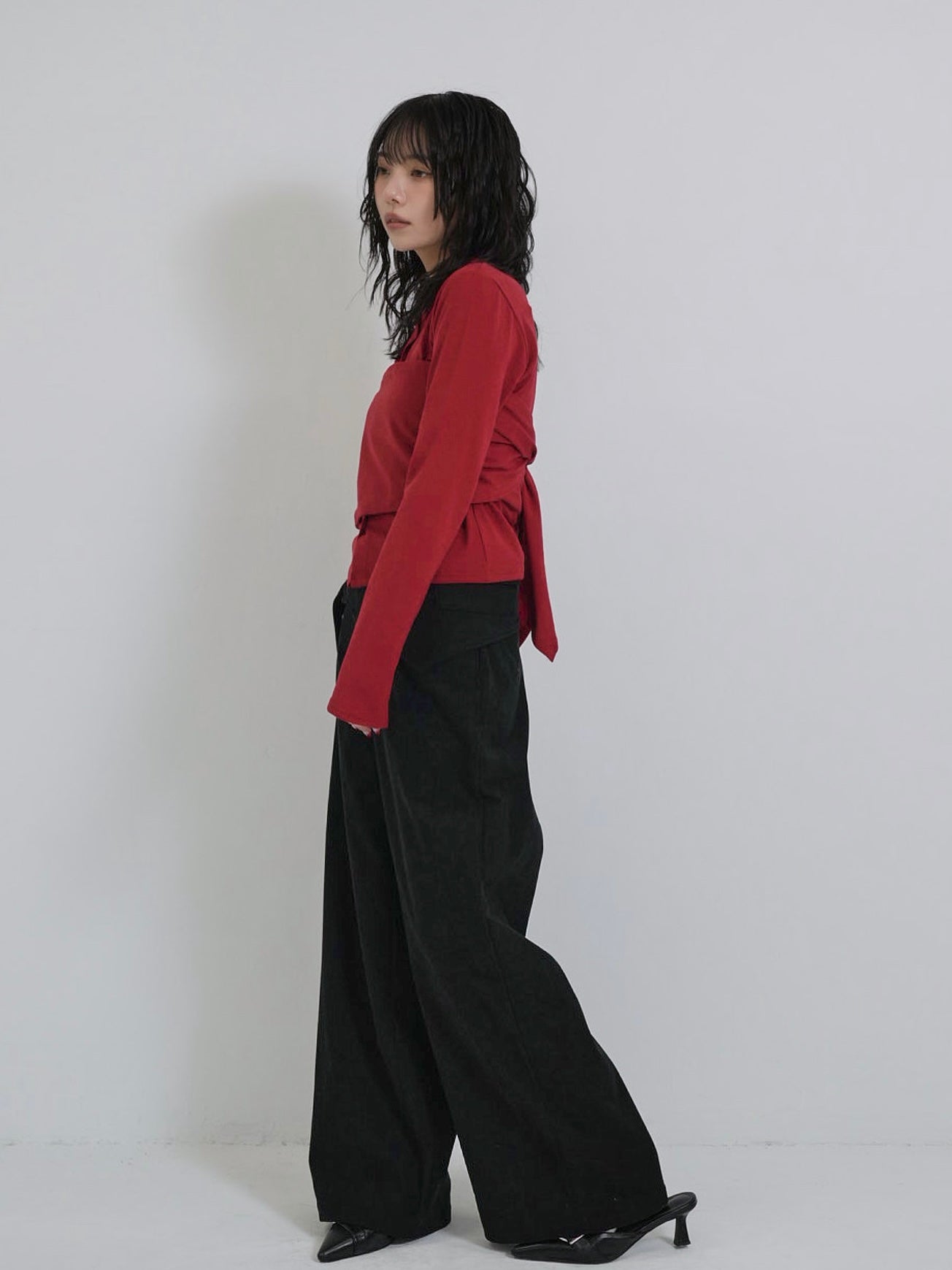 tie bustier cardigan