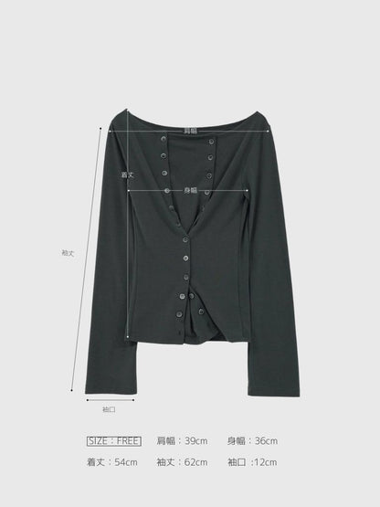 double row button tops