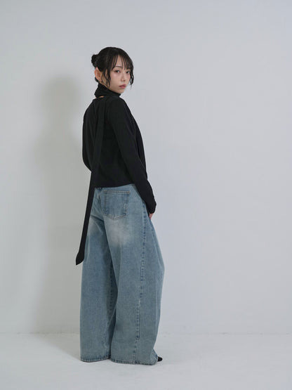 wide cut denim