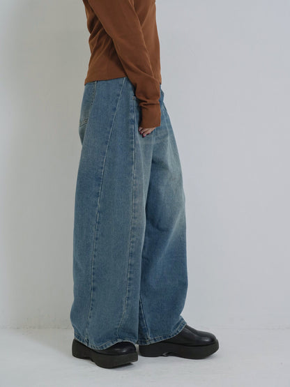 wide cut denim