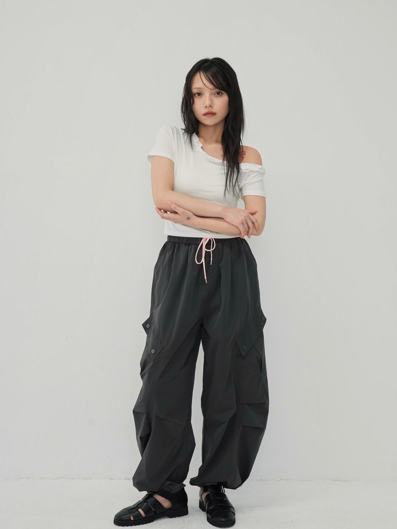accent string pants