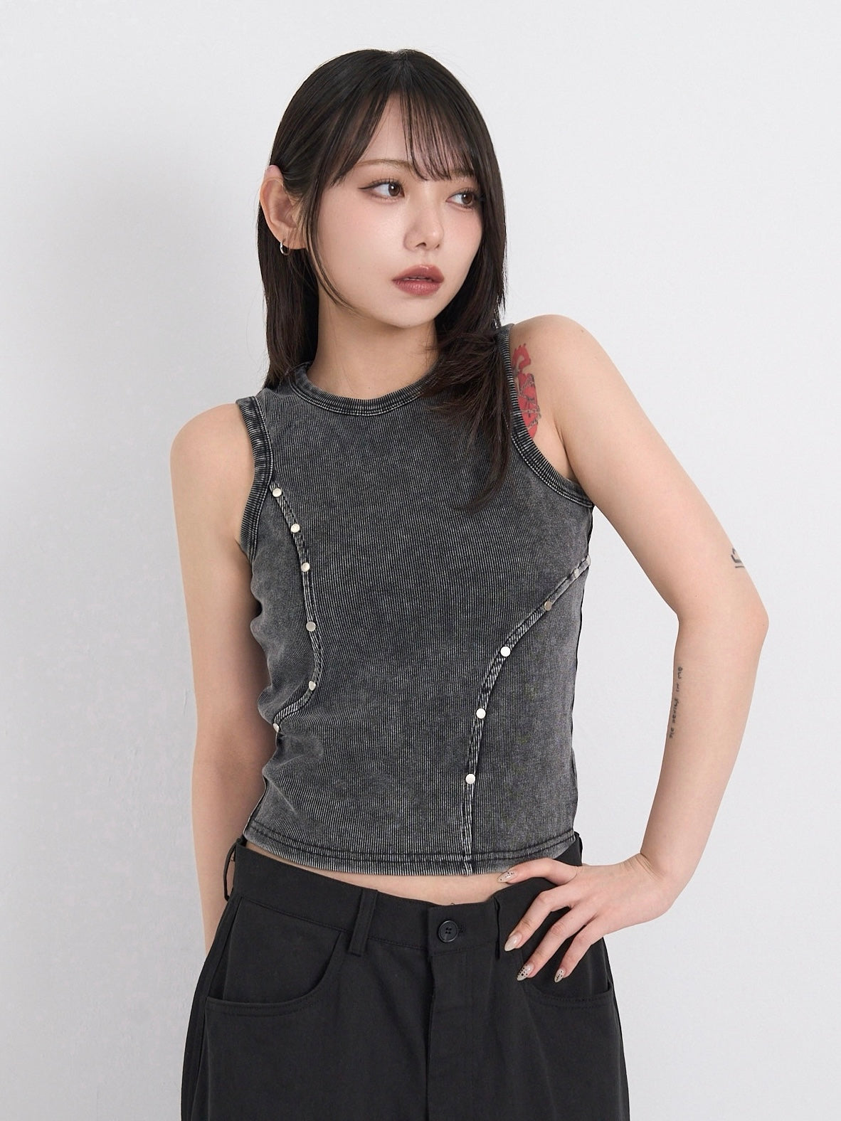 stud line tank tops