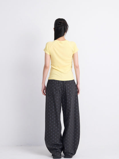 star dot balloon pants
