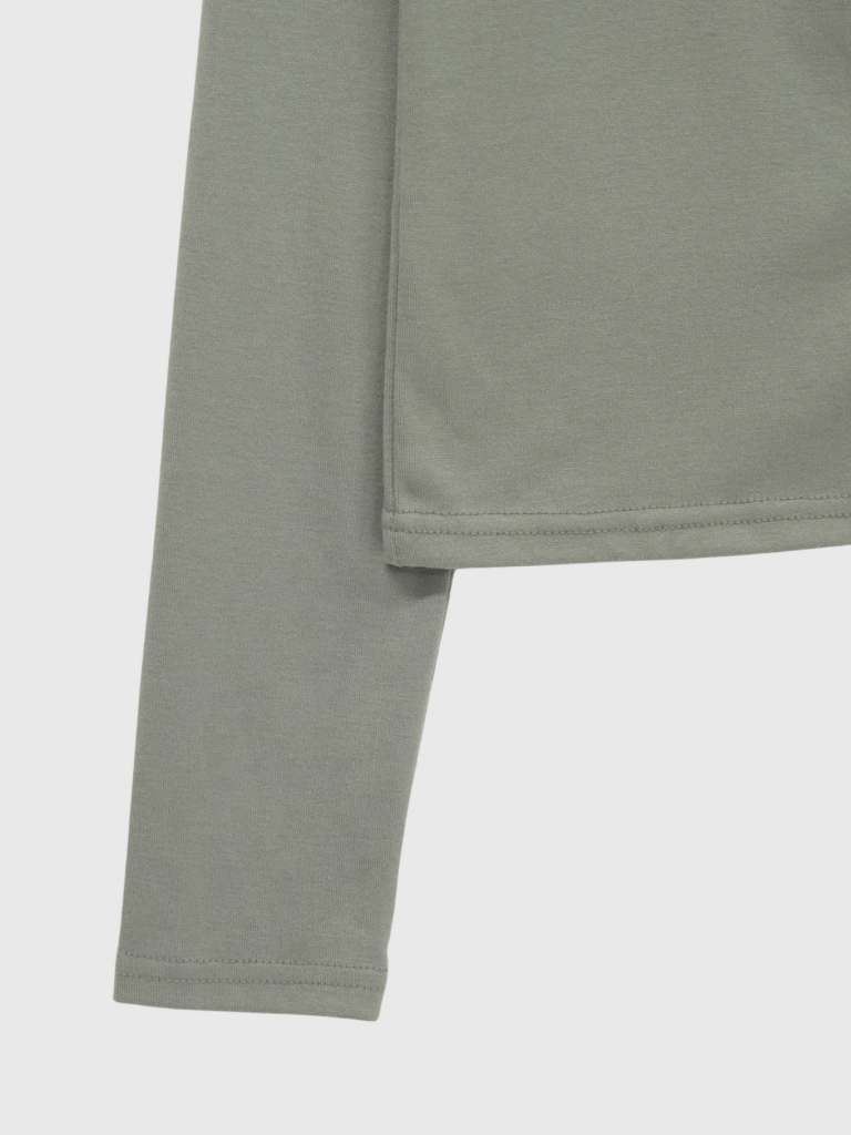 high neck fitted cardigan