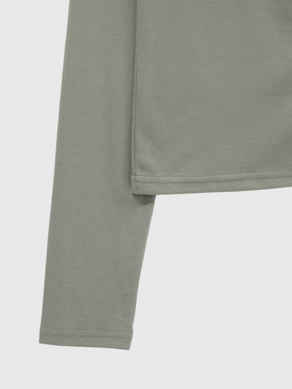 high neck fitted cardigan