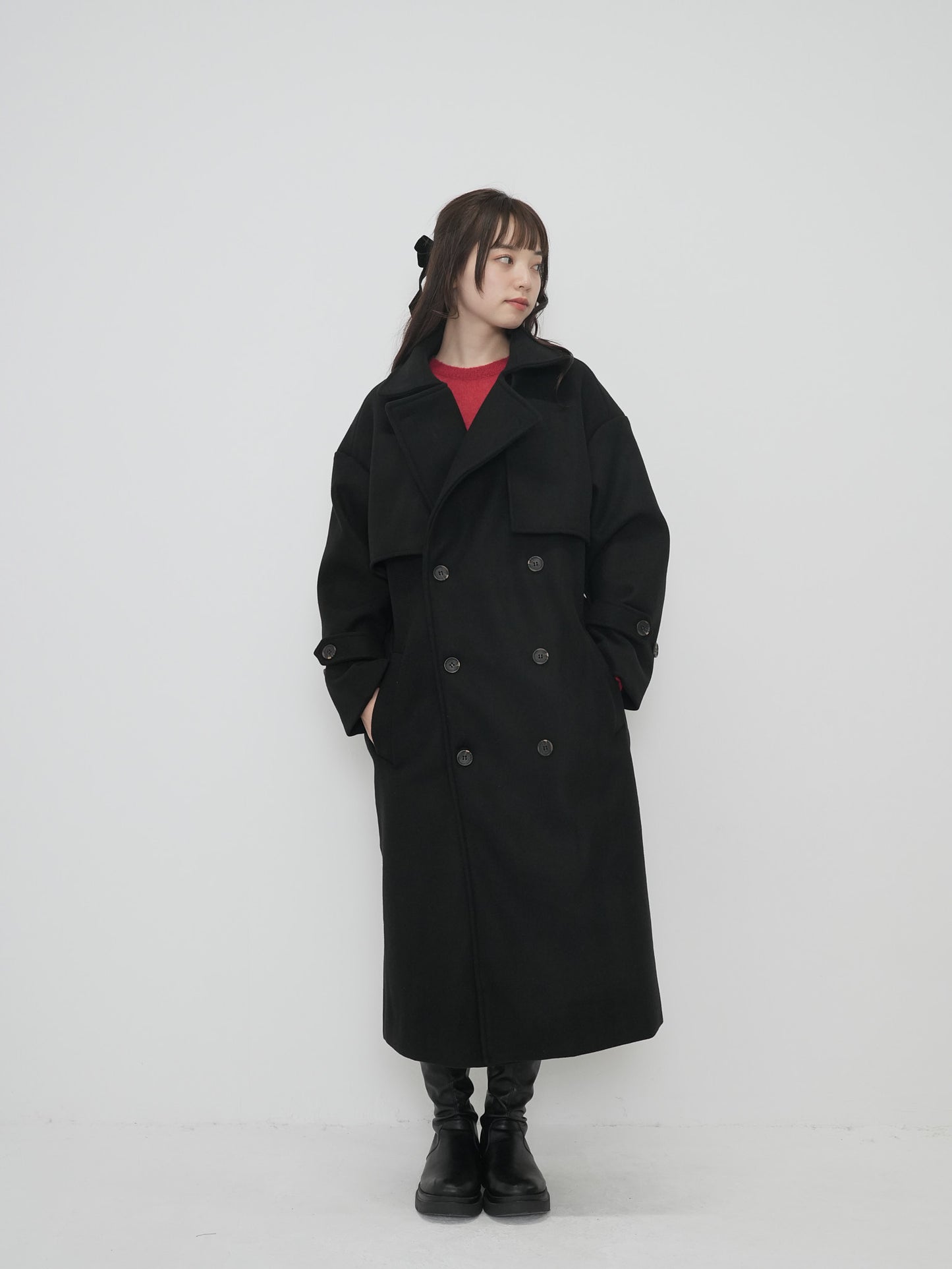 trench wool coat