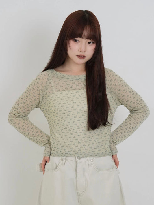 soft sheer flower tops