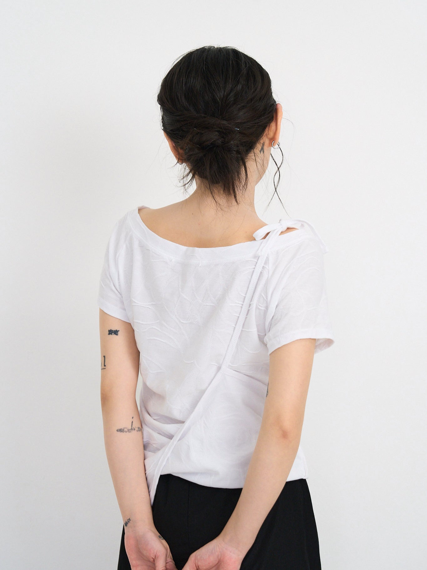 jacquard off shoulder tops