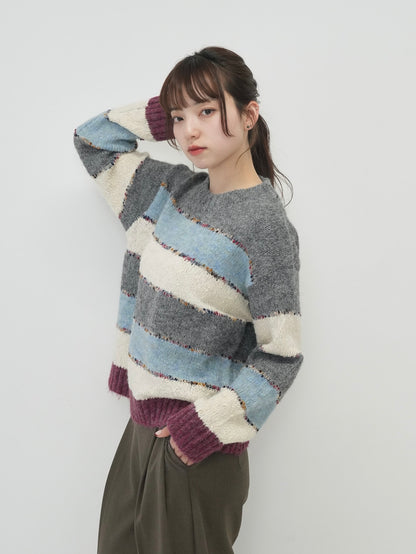 multi border knit