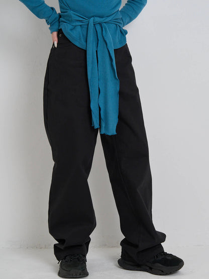 straight cotton pants