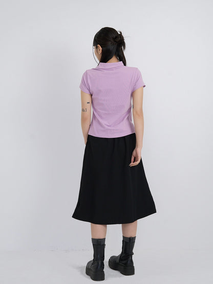 mini collar compact tops