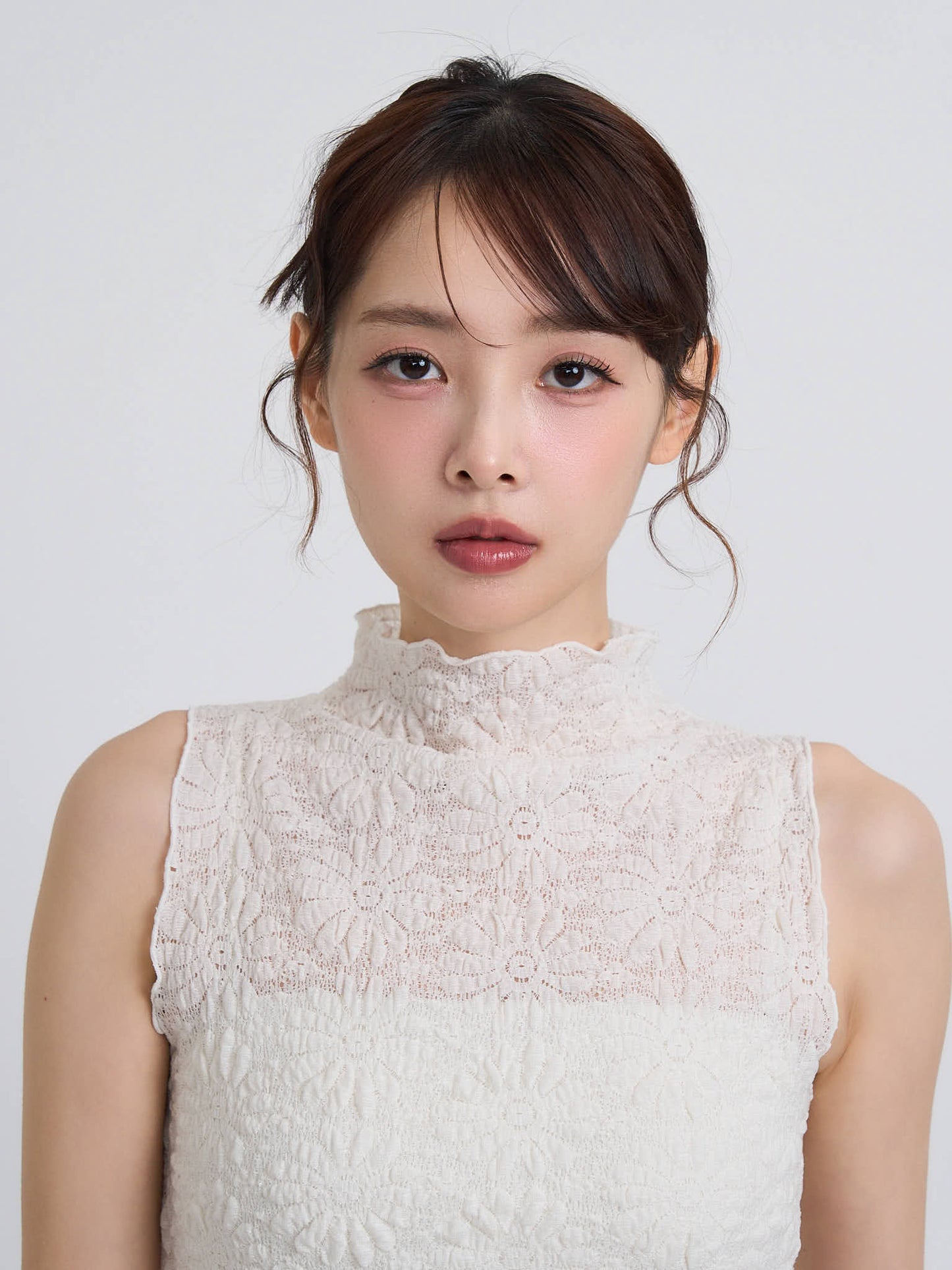 flower lace sleeveless top
