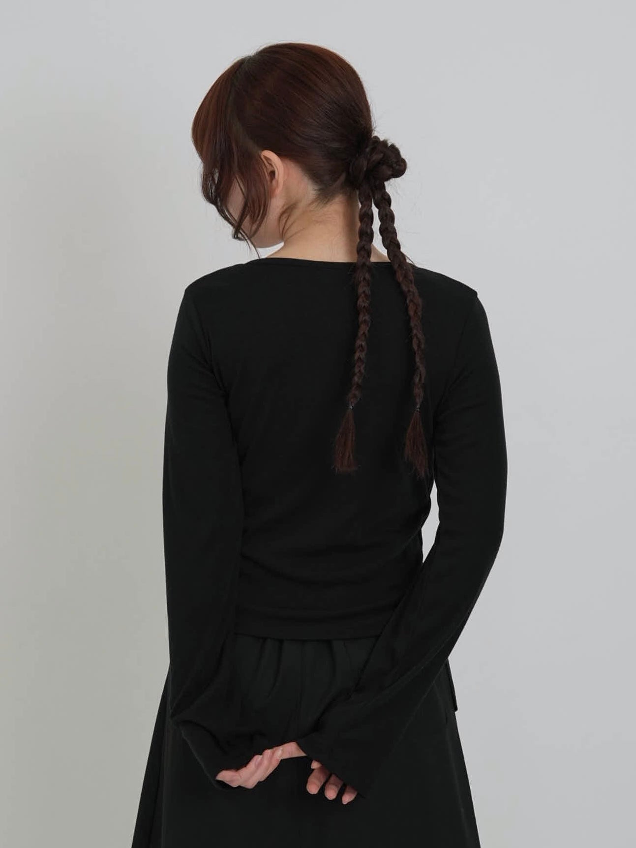 dot inner layered cardigan