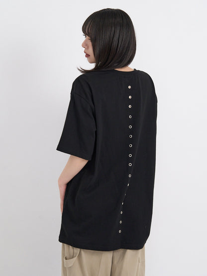 back eyelet line tops