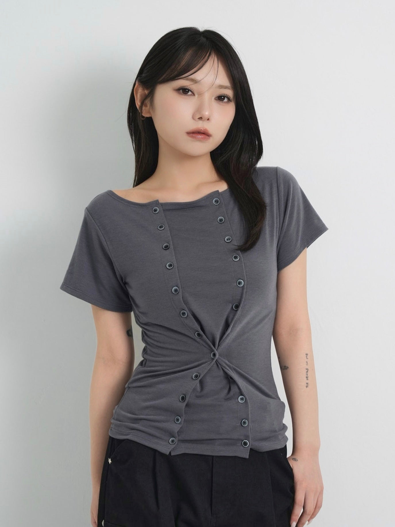 double button tops