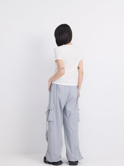 volume drawstring cargo pants