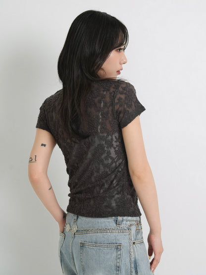 flower lace t