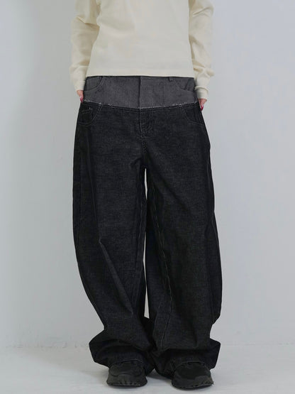 waist block corduroy pants