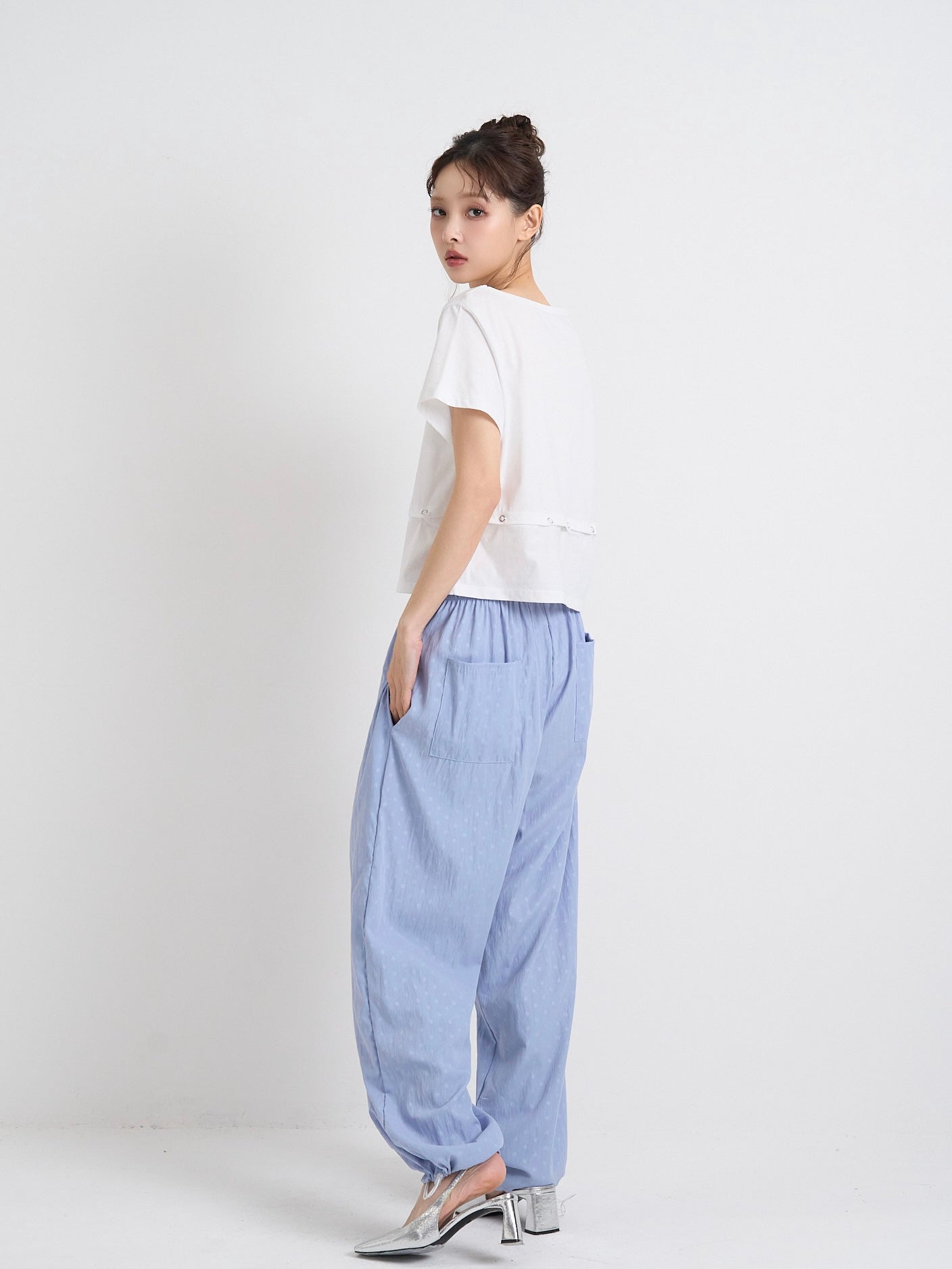 drawstring dot pants