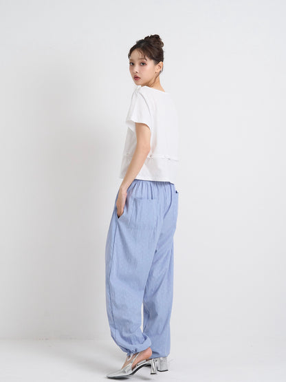 drawstring dot pants