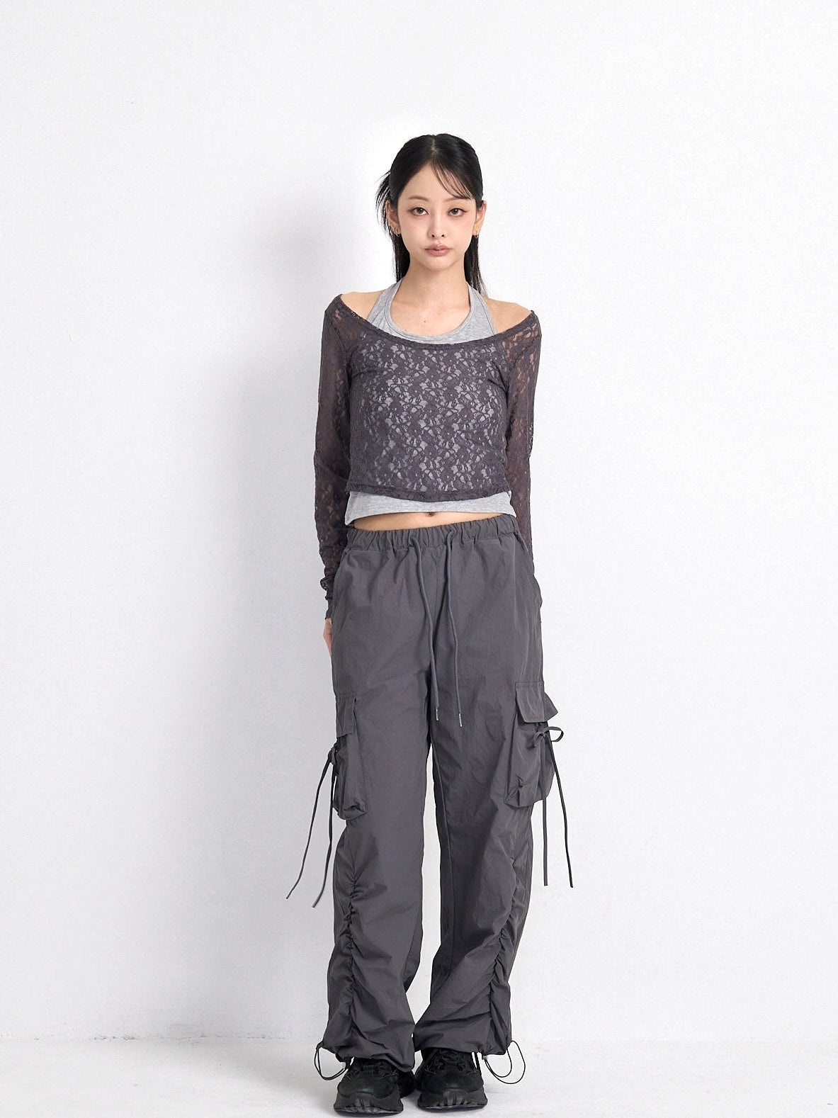 volume drawstring cargo pants